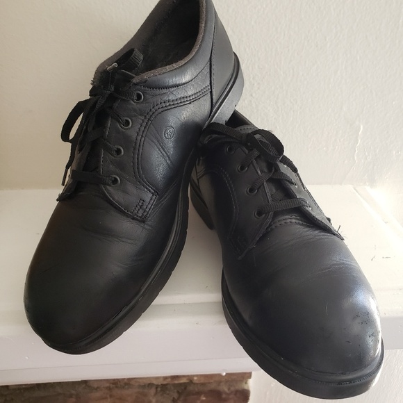 Red Wing Black Steel Toe Safety Work Shoes Size 9 Made in USA - Picture 2 of 8